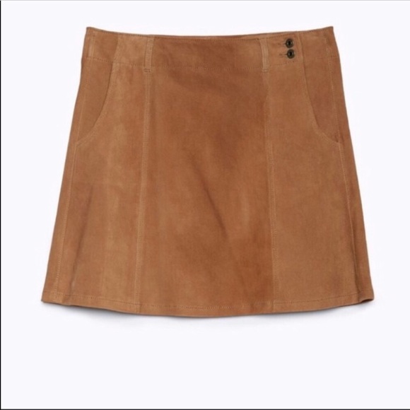 NWT Adriano Goldschmied Juliett Suede Skirt - Picture 3 of 9